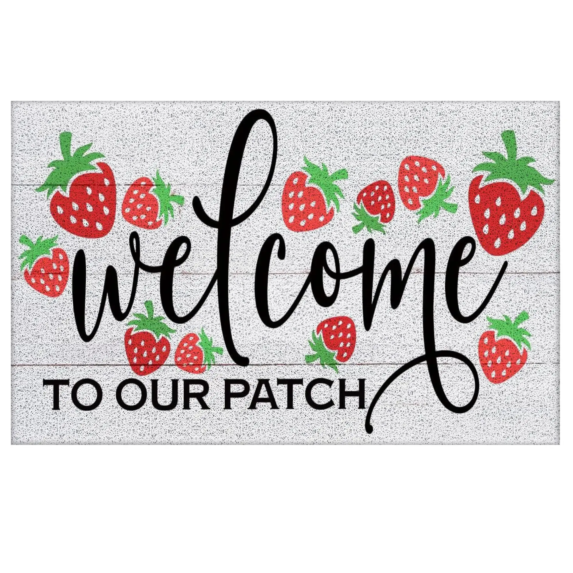 

Cute Strawberry PVC Doormat Welcome Entrance Rug Hallway Mat Doormat Cuttable Welcome Entrance Rug Hallway Mat