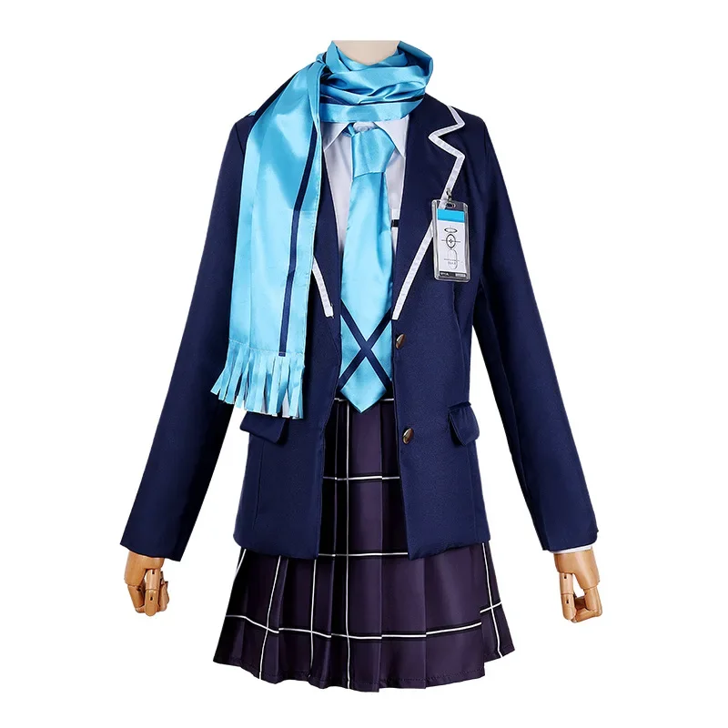 New Game Blue Archive Sunaokami Shiroko Cosplay Costume Adult Unisex Jk Skirt Suit Halloween Uniform Party Outfit