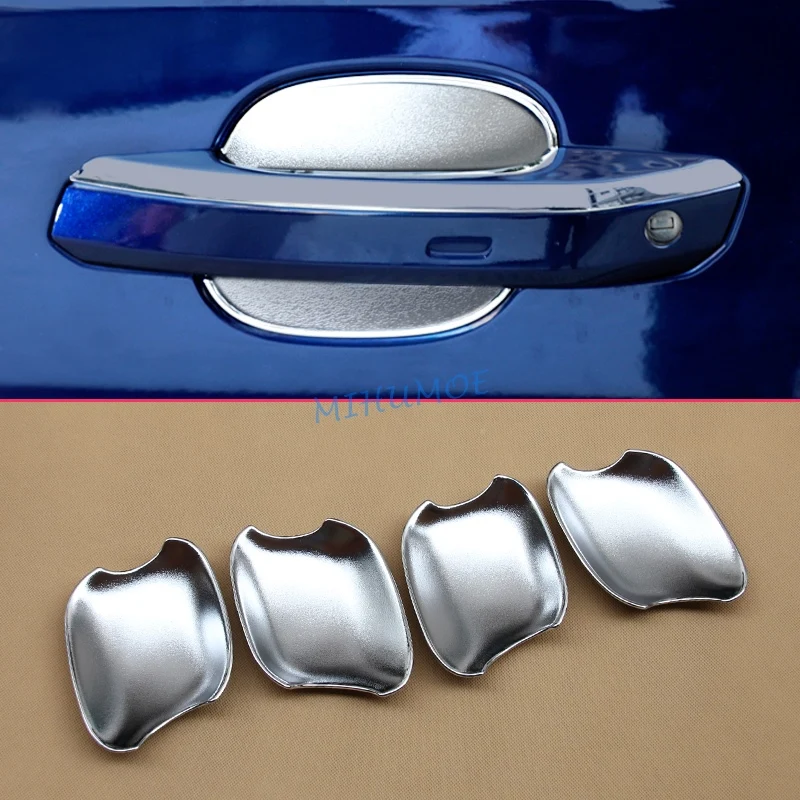 

8Pcs Car Exerior Chrome Door Handle Cup Protector Sticker For 2017-2024 Audi Q5 SQ5 Sportback FY Accessories