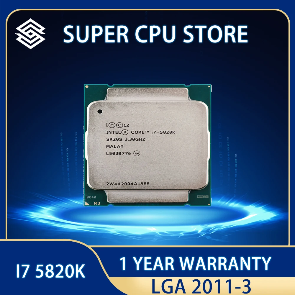 Процессор Intel core i7-5820K i7 5820K SR20S 6-ядерный 3,30 ГГц 22 нм 15 Мб 140 Вт