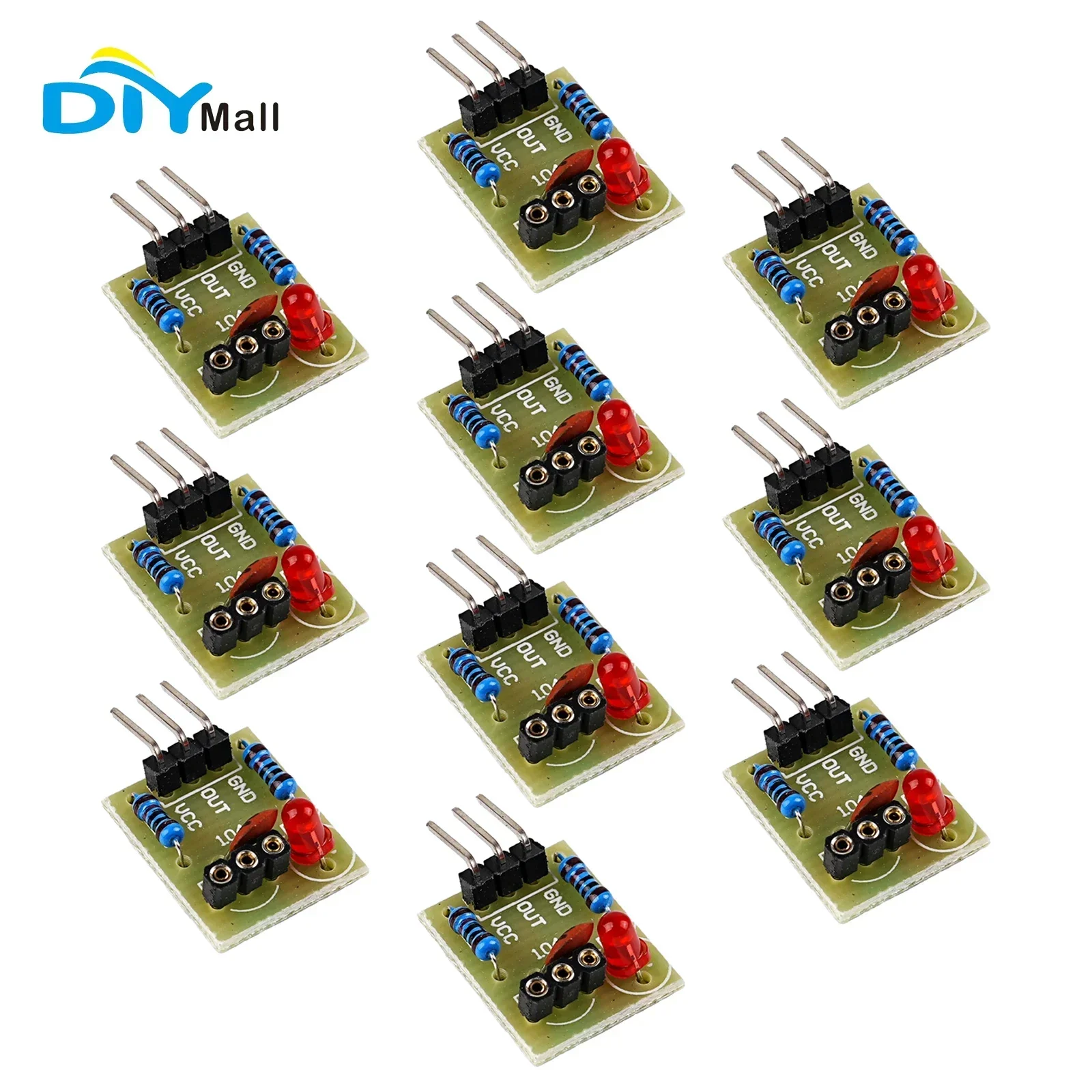 

10pcs Laser Sensor Receiver Module for Arduino, Non-Modulator Tube, Precision Detection, Ideal for Projects