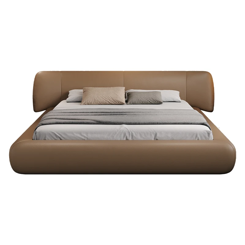 

New Chinese Cream Bed Double Luxury Princess Beauty Nordic European Bed Aesthetics Safe Modern Wood Cama Casal Home Furniture