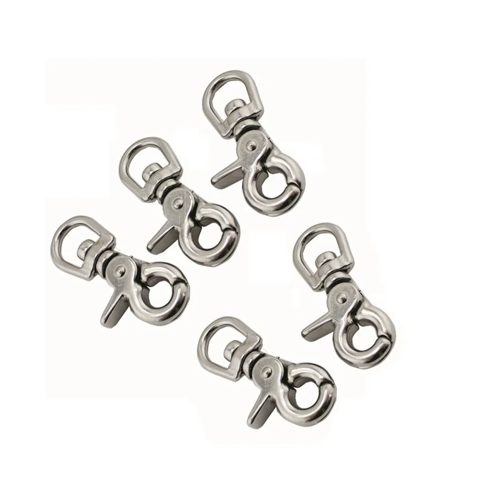 

5PCS Swivel Spring Eye Snap Trigger Clip Hook 65mm Stainless Steel 316 Snap Hook