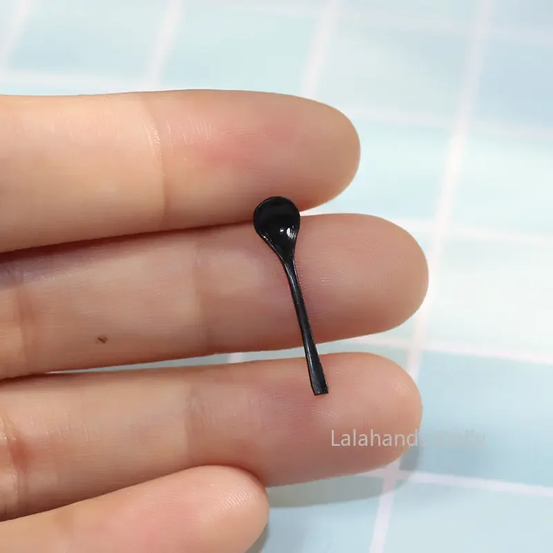 Puppenhaus Miniatur Küchenartikel Mini Eis Joghurt Löffel Essen Spielszene Puppenhaus Möbel Dekoration Zubehör