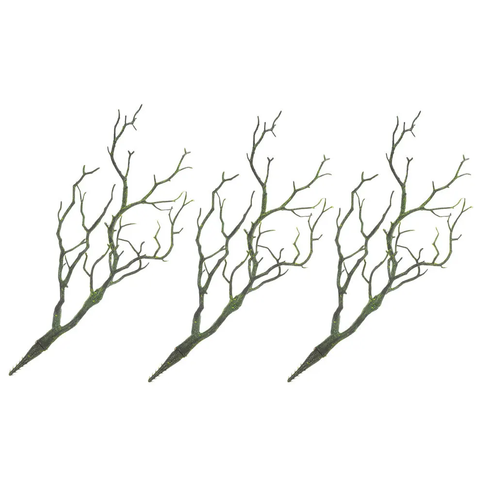 

3pcs Artificial Antler Branches Plastic Dried Tree Twigs For Vase Filler Home Decor Diy Craft Simulation Plant Stems