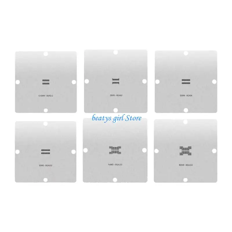 C7AB Precise BGA78 to 152 Solder Ball Stencils Set Reballing Template Solder Stencil
