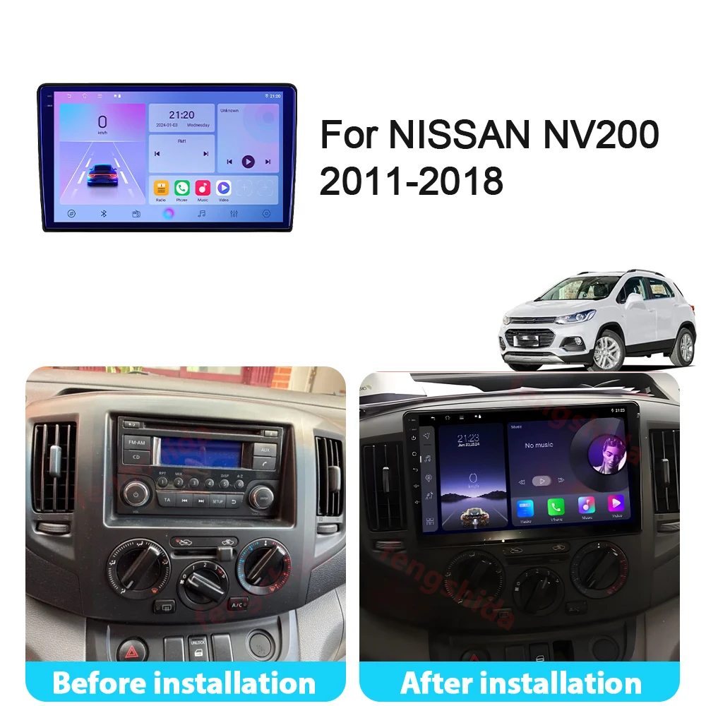 Car Radio for Nissan NV200 2011-2018 Android 13 9 Touchscreen GPS