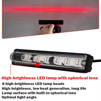 1pcs LED forklift safety lights Straight red hazardous light strips Reverse trucks, excavators, industrial equipment lights