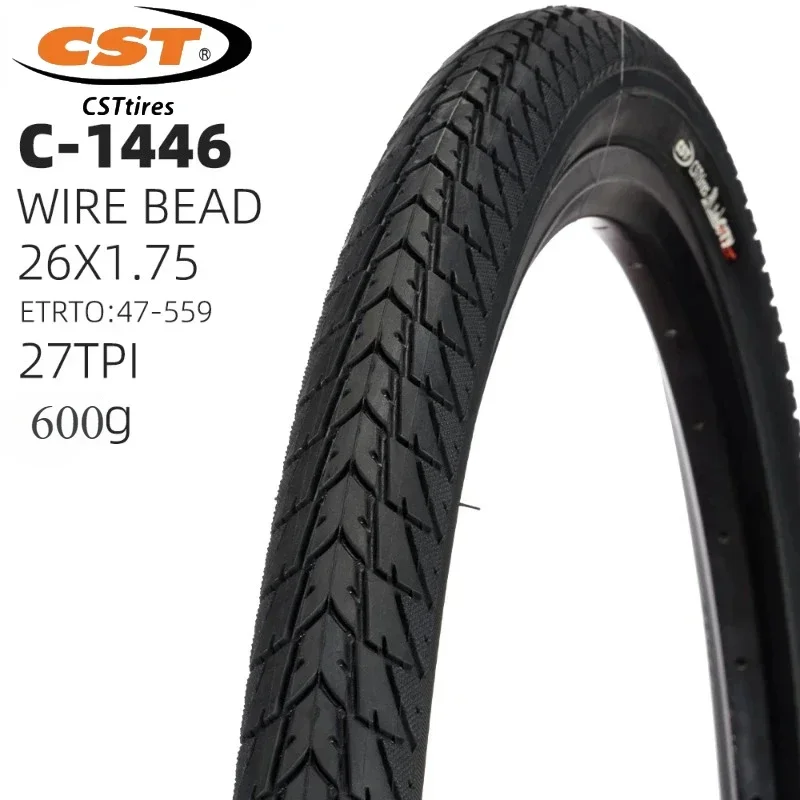 C1446 26X1.75 47-559 CST CITY BICYCLE TIRE OF TRAVEL BIKE TYRE 27TPI