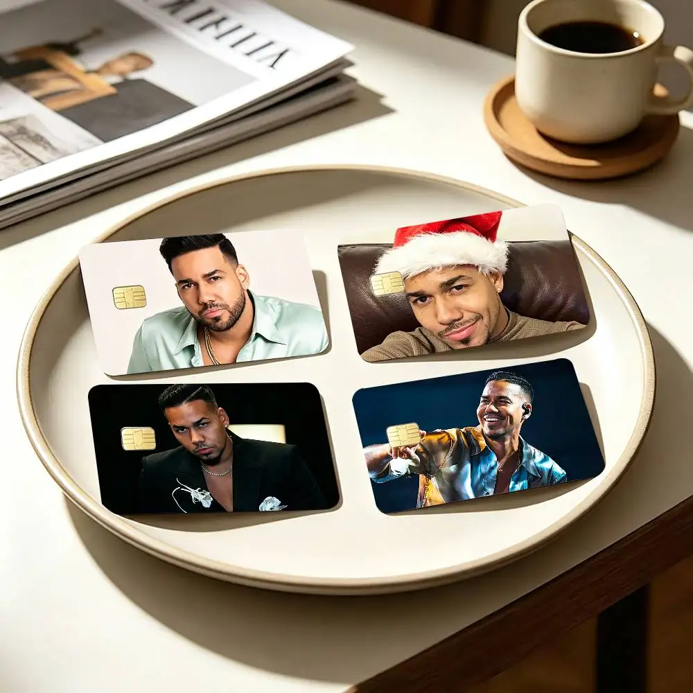 UsLatinArtist-Romeo S-Santos 4pcs 1Set Card Stickers Small Waterproof Chip 4PCS Card Sticker
