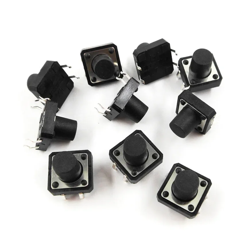 JOYING LIANG (500000 Times Life) 12*12*10MM Touch Switch 4-pin Micro Button Switch Four-pin 12x12x10mm Copper Foot 10PCS