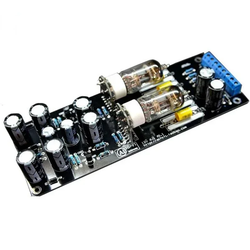 HiFi 6J1 6AK5 Tube AC 12V 500mA Preamp Preamplifier Board For VCD CD DVD DAC Digital Amplificador Audio Amplifier