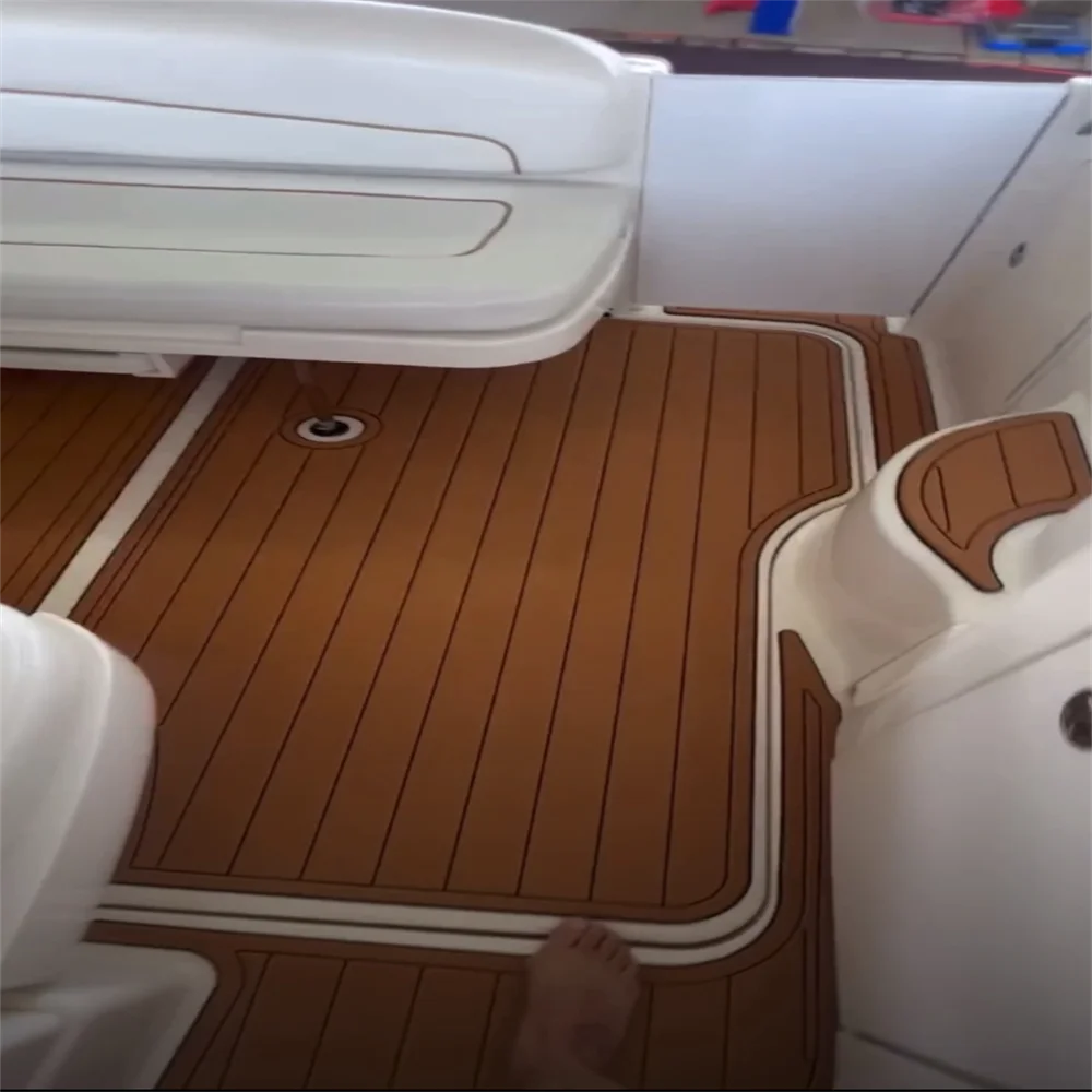 

2002-2007 Sea Ray Sundancer 300, платформа для плавания, кокпита, лодка, EVA, пол из тикового дерева, SeaDek MarineMat, стиль Gatorstep, самоклеящаяся