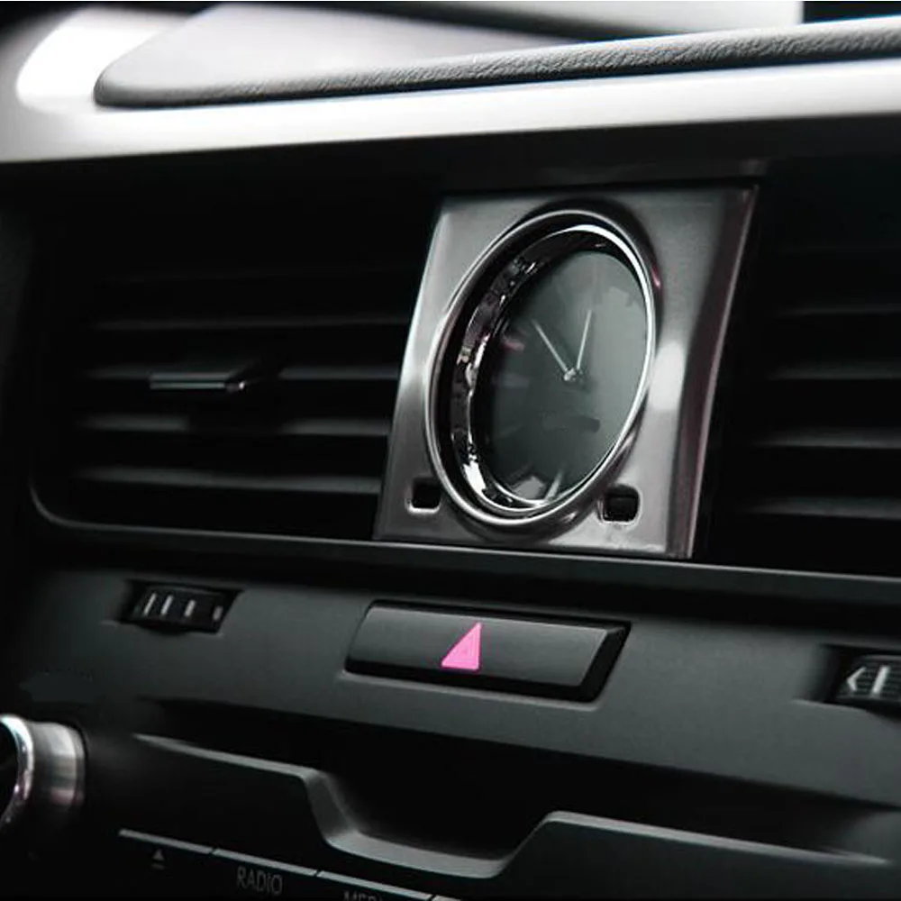 Car Center Console Clock Panel Cover For Lexus RX 200t 300 450h 2016 2017 2018 2019 2020 2021 Frame Trim ABS Matte Accessories view 4