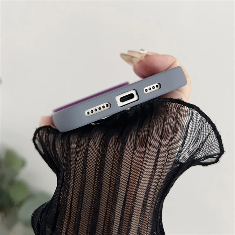 Heat Dissipation Mesh Gradient For Magsafe Wireless Charge Case For iPhone 16 15 14 Plus 12 13 Pro Max Breathable Magnetic Cover