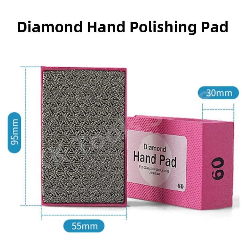 1/3/4/7Pcs Diamond Resin Hand Polishing Pad Set Marble Ceramic Stone Tile Glass Grinding Block Pad Polishing Grinding Tools