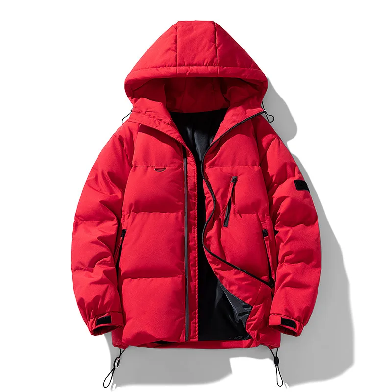 Parka à capuche en coton rembourré pour hommes, doudounes, coupe-vent décontracté, optique, chaud, hiver, 2023