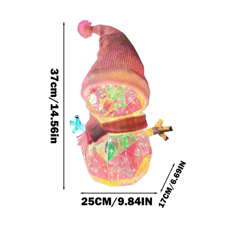 크리스마스 귀여운 눈사람 LED 야간 조명, USB 빛나는 침실 침대 옆 램프, 크리스마스 트리, 어린이 크리스마스 선물 파티 장식