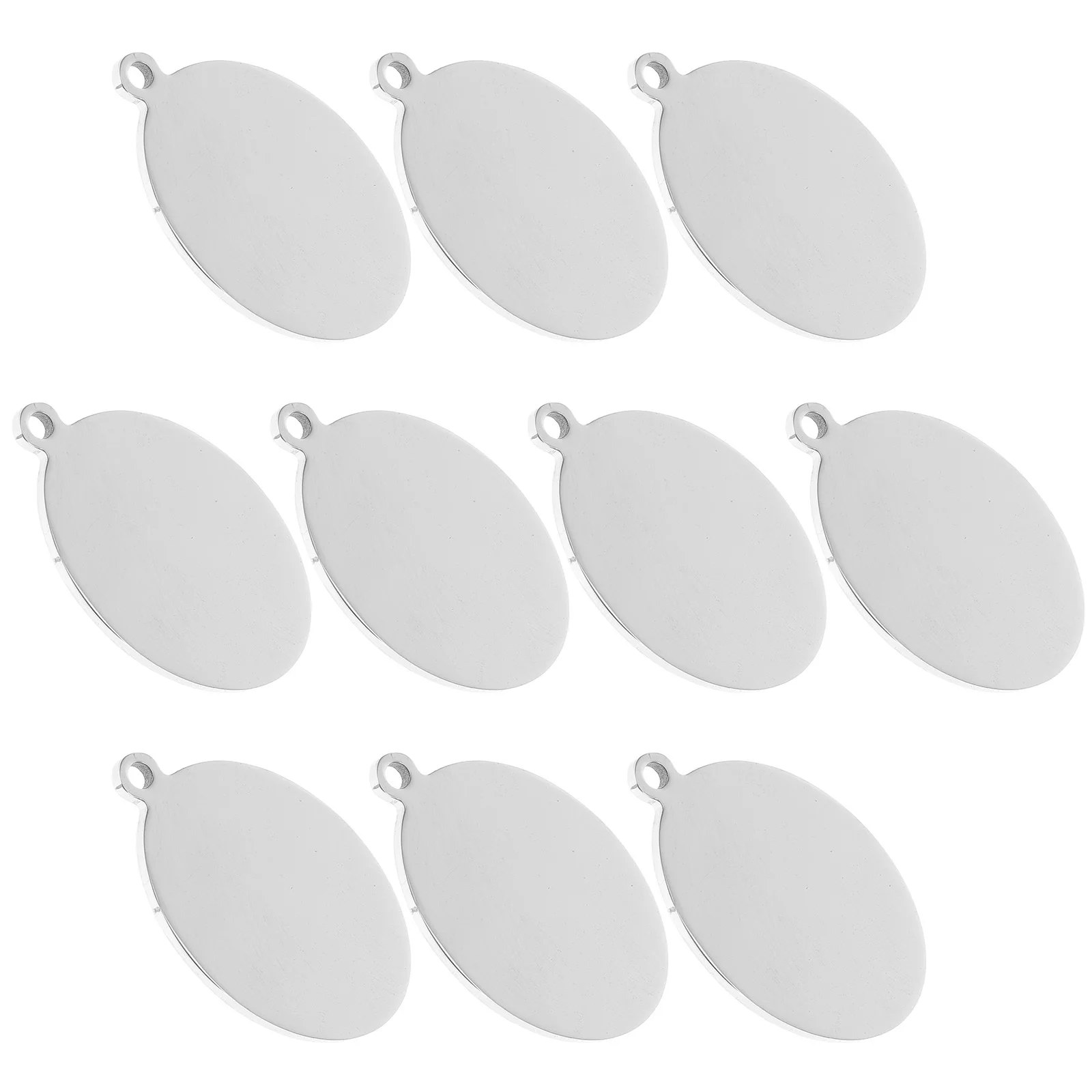 

10Pcs Oval Shape Pet Id Tags Personalized Dog Cat Puppy Tags Smooth Surface Safe Material Dog Tag Puppy Tag Pet Supplies