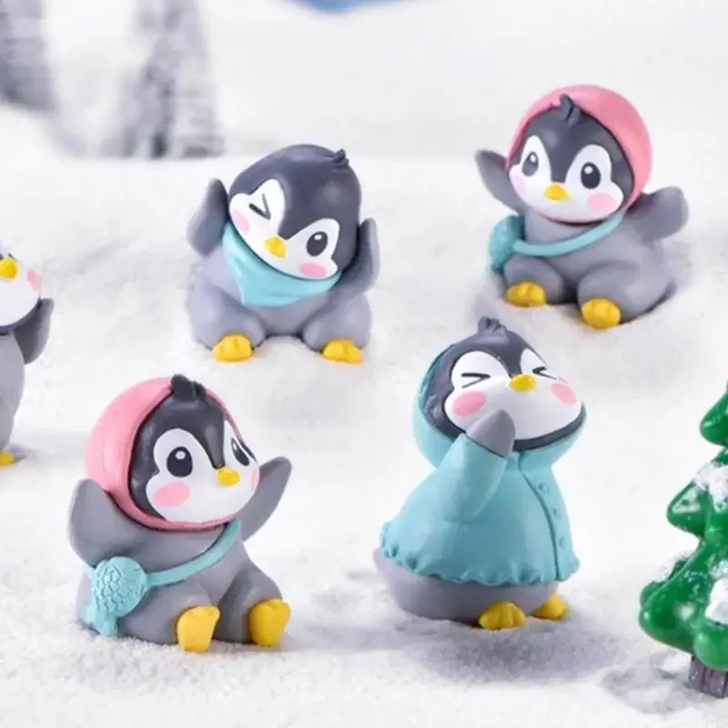 

F62D Portable Collection Figurines for Aquarium Plastic Baby Bathtub Penguin Sea Toy