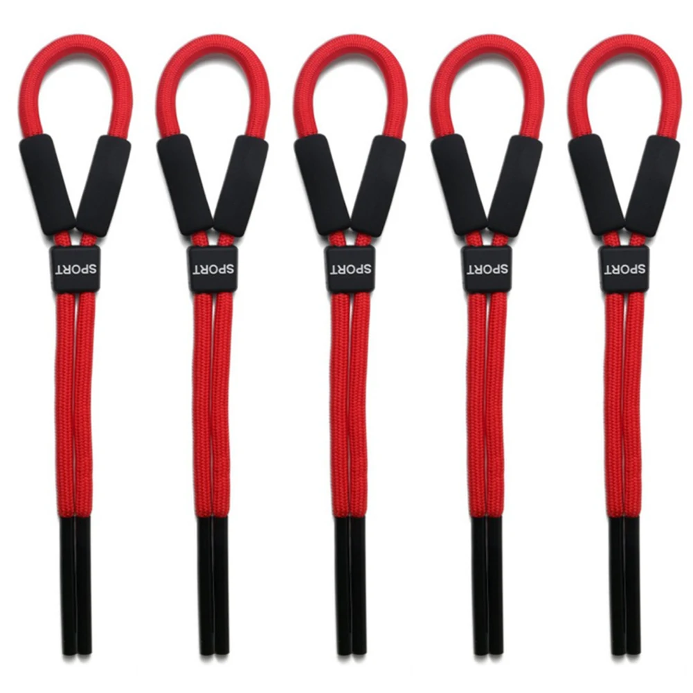 /5pcs /Colorful /Adjustable Floating Sunglass Straps Elastic Polyester Eyewear Cords For Fishing Cycling Skiing Swimming Sports