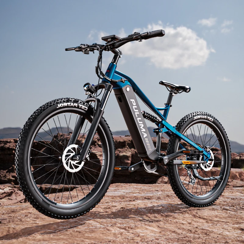 PULUMA PH001 500W 40KM/H E-Bike 48V20AH Akku Vollfederung 9-Gang Offroad Elektro-Mountainbike