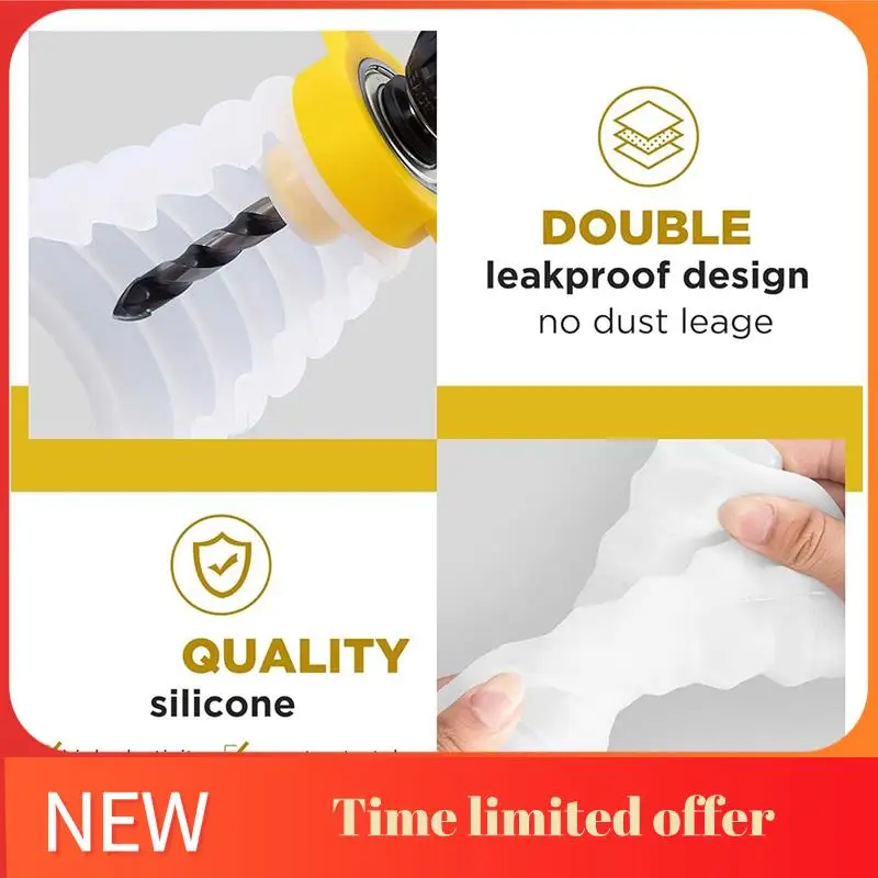 

ABRN-Electric Drill Dust Cover Drill Bit Dust Collector Expandable Rubber Dust Bowl For Electric Hammer