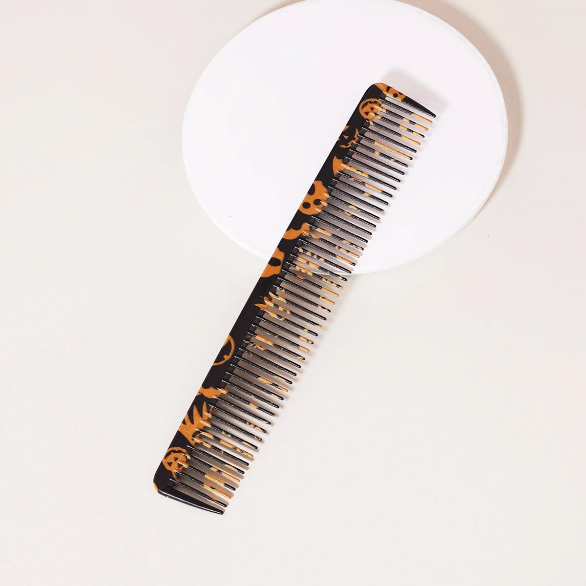 

1 шт., профессиональная парикмахерская расческа с принтом тыквы на Хэллоуин, высококачественные парикмахерские инструменты, специально для настоящих париков из волос