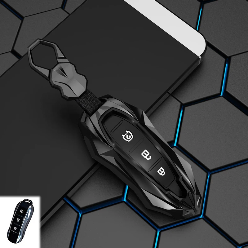 Zinc Alloy Car Key Cover Plastic Key Case Keychain for Dongfeng Fengguang DFSK Glory 580 Fengon Ix5 Ix7 Seres Sf5 2021 2022