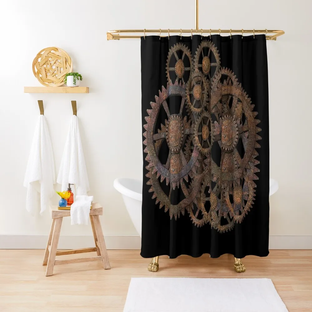 

Steampunk Gears Shower Curtain Bathroom For Shower Bathroom Deco Waterproof Bath And Anti-Mold For Bathroom Shower Curtain