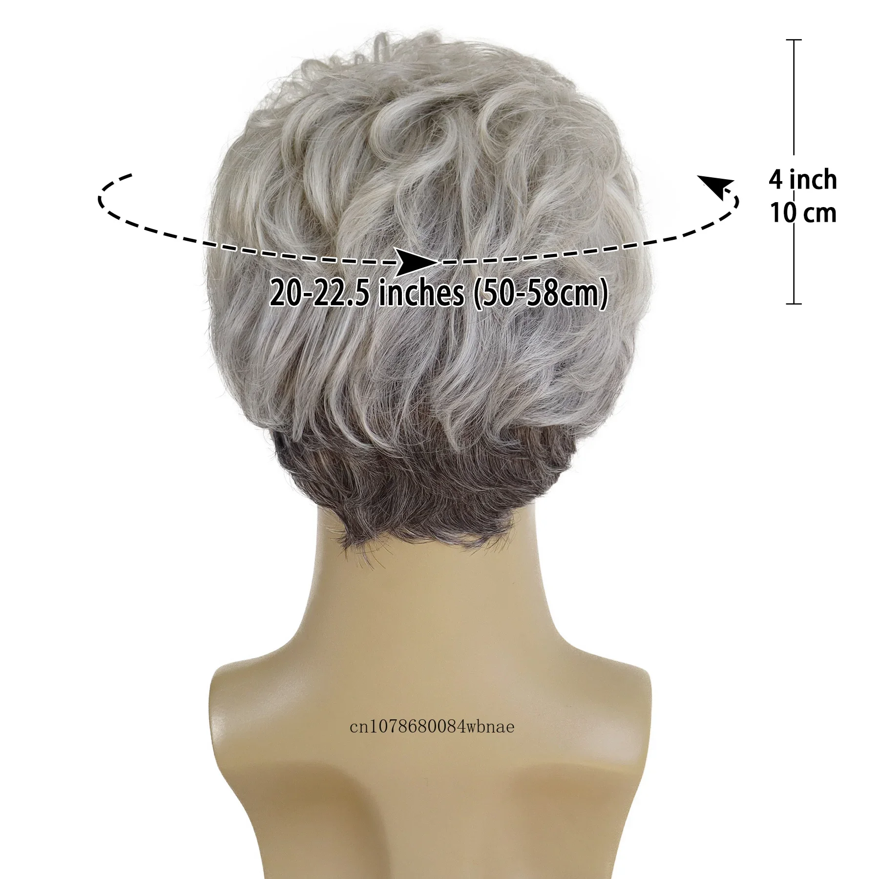 الاصطناعية قصيرة عابث قطع شعر مستعار مع الانفجارات رمادي أومبير الطبيعية مجعد الباروكات للرجال الأب الجد شعر مستعار يوميا عادية مقاومة للحرارة