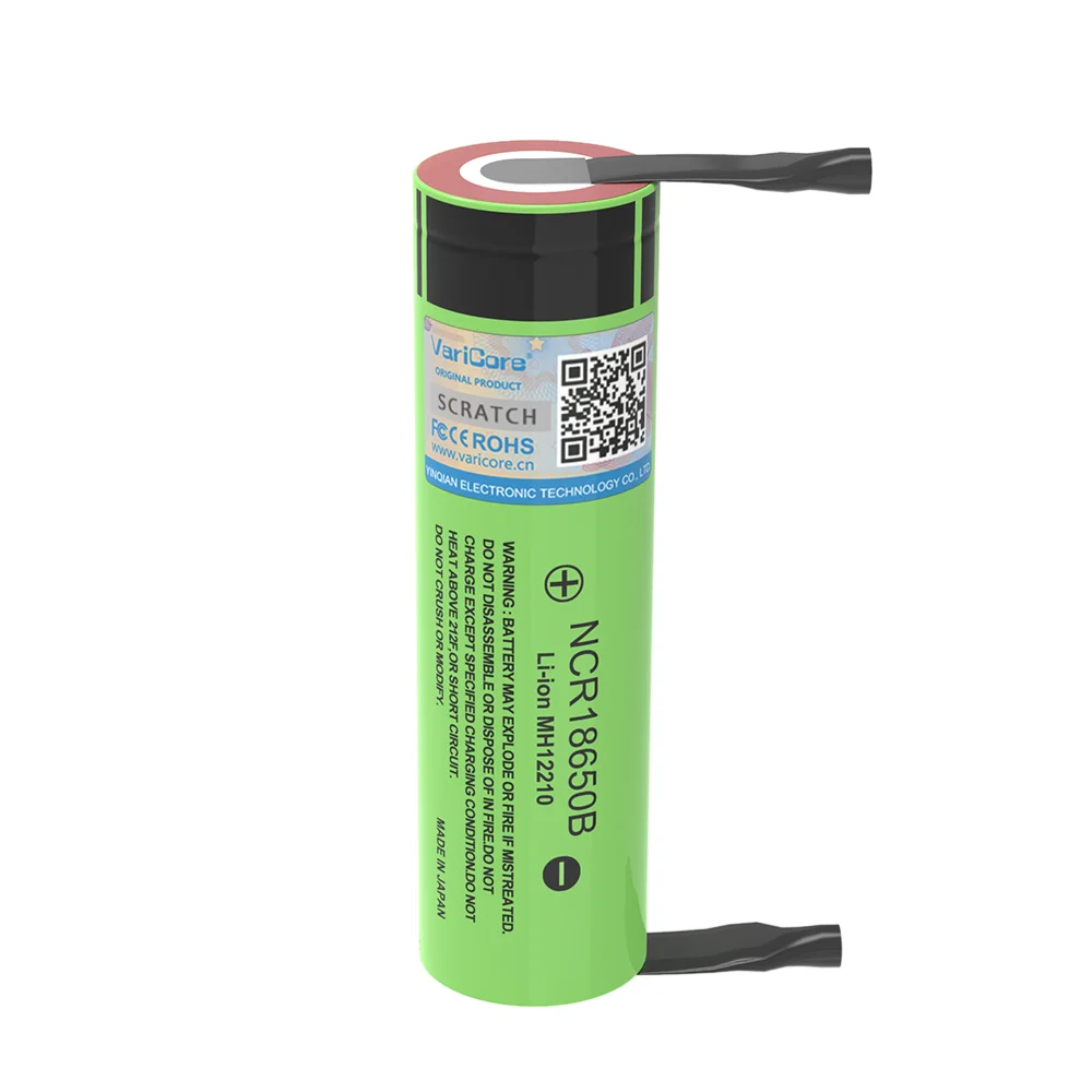 1-40PCS VariCore Nuovo Originale NCR18650B 3.7V 3400mAh 18650 Batteria Al Litio Ricaricabile + Pezzo di Nichel FAI DA TE