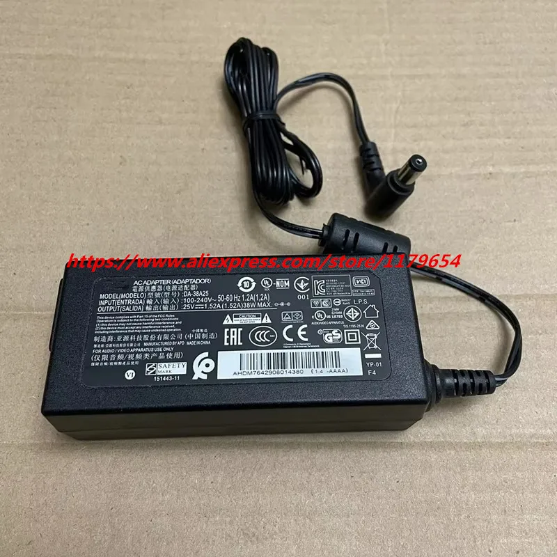 Original AC Adapter DA-38A25 25V 1.52A 38W Power Charger For LG SH7PE-H GLOBAL SH5B SJ7 SH4 SH6 SK5Y SH7 SH7B SH78 SH5 SoundBar