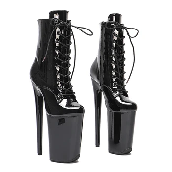 Leecabe – chaussures de danse pôle brevetées 23CM/9 pouces, bottes à talons hauts