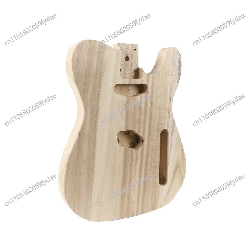 

Корпус электрогитары, окрашенный вручную по индивидуальному дизайну, цвет натурального дерева, павловния.