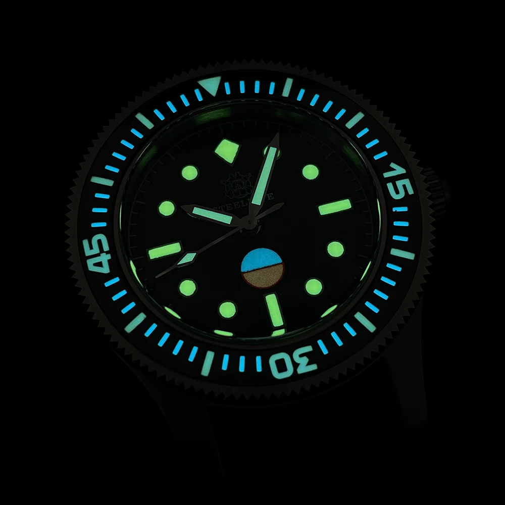 41MM Stainless Steel Case Black Cermaic Bezel C3 Green luminous 300M Waterproof Man Gift Dive Watch NH35 Automatic Movement