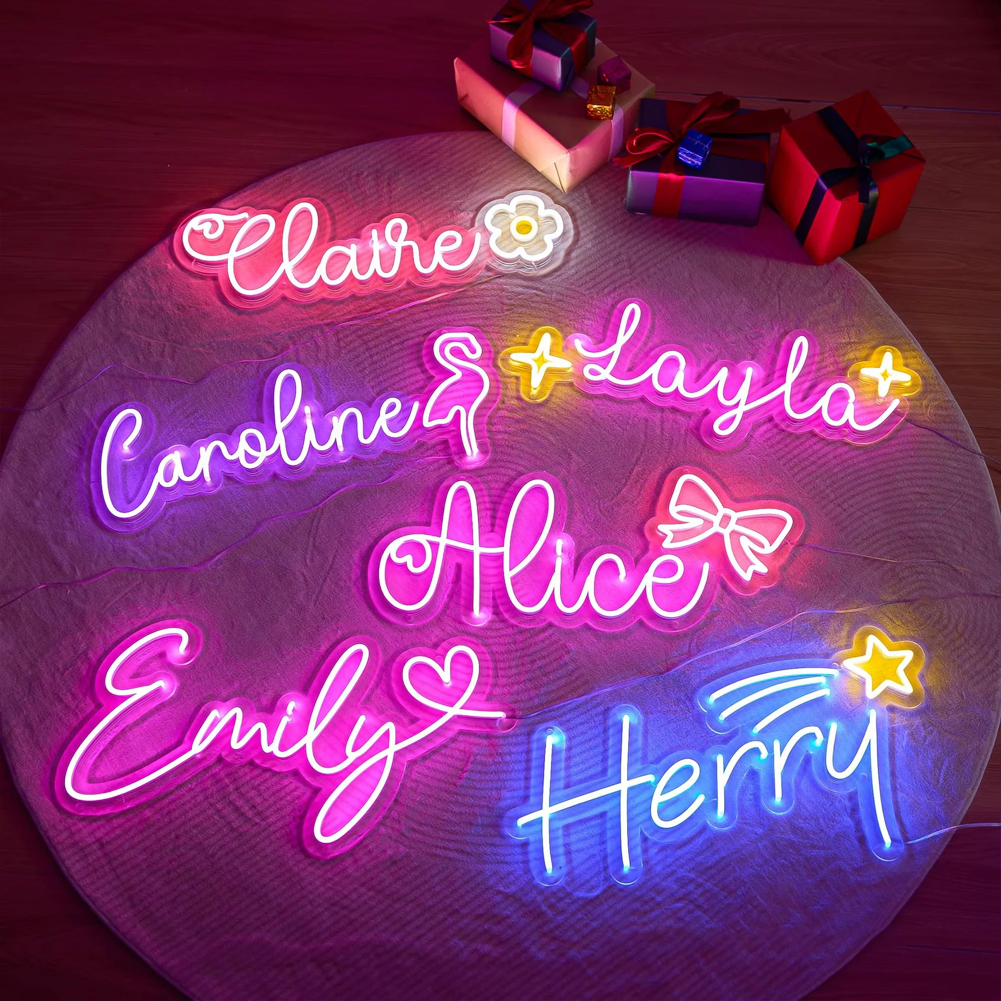 Custom Neon Sign for Teenage Girls Bedroom LED Light Name Neon Sign Home Decor Dorm Wall Decor Nursery Neon Sign