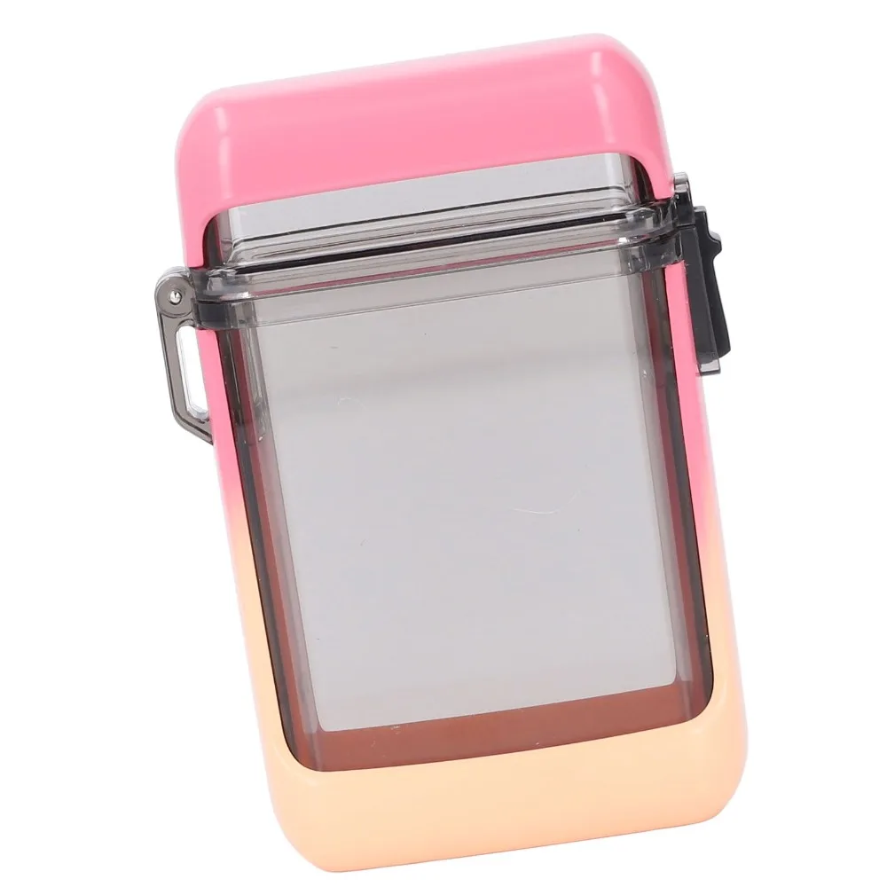 Pink Gradient /Black/White Pocket Case Waterproof Good Sealing ID Card Holder ABS Multifunctional Card Holder Water Sports