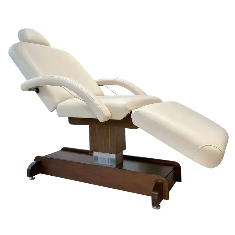 for Beauty Salon High End Electric Massage Bed Spa Treatment Table Adjustable Facial Bed Professional Cosmetic Therapy Couch