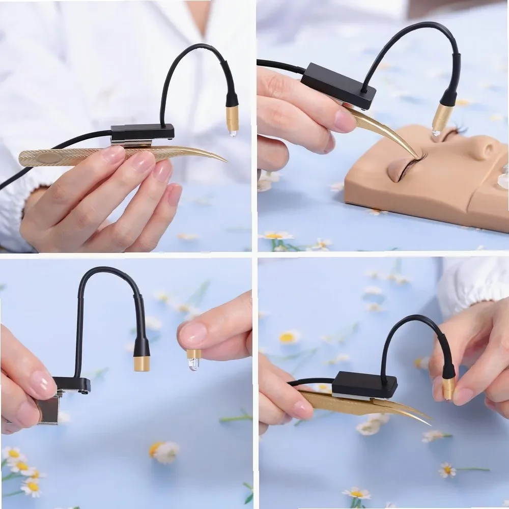 Fast-Curing UV Lash Glue with LED Light, Fits All Tweezers for Eyelash Extensions