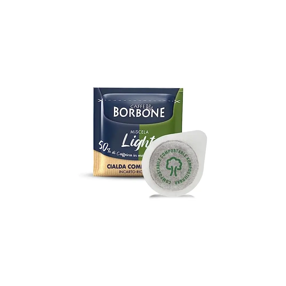 

Caffe Borbone Espresso Paper Pods, Half-Caff, Medium Roast Ese Pods, Authentic Italian Espresso - 150 Count