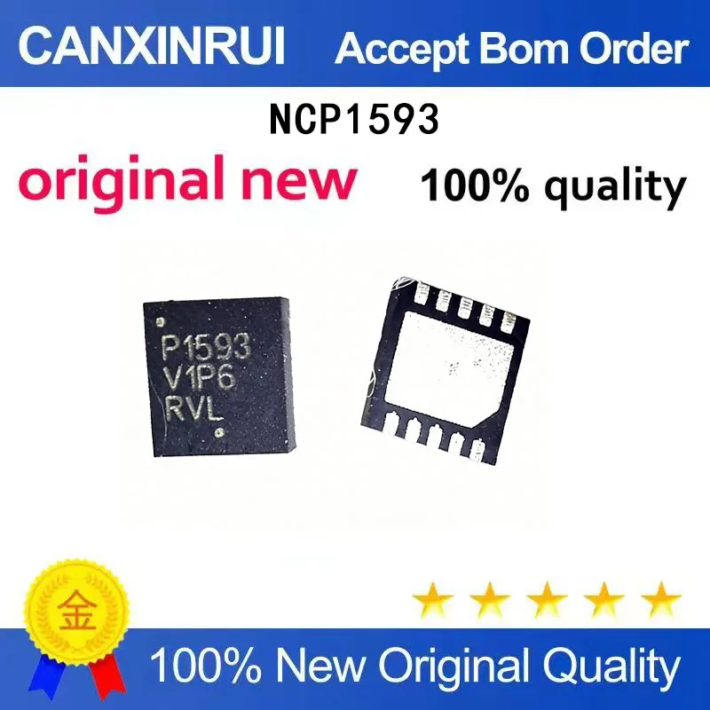 

(5-100 Pieces) Brand new original NCP1593 P1593 QFN10 spot chip IC