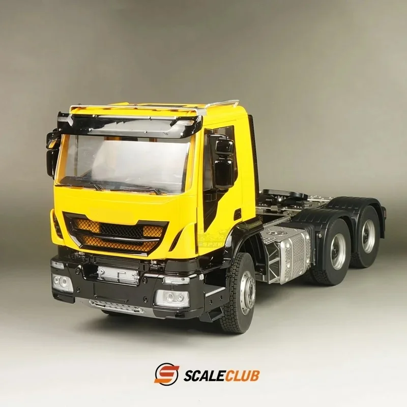 Scaleclub Model 1/14  For IVECO 6x6 Metal Truck Tractor For Oka Tamiya Lesu Rc Trailer Tipper