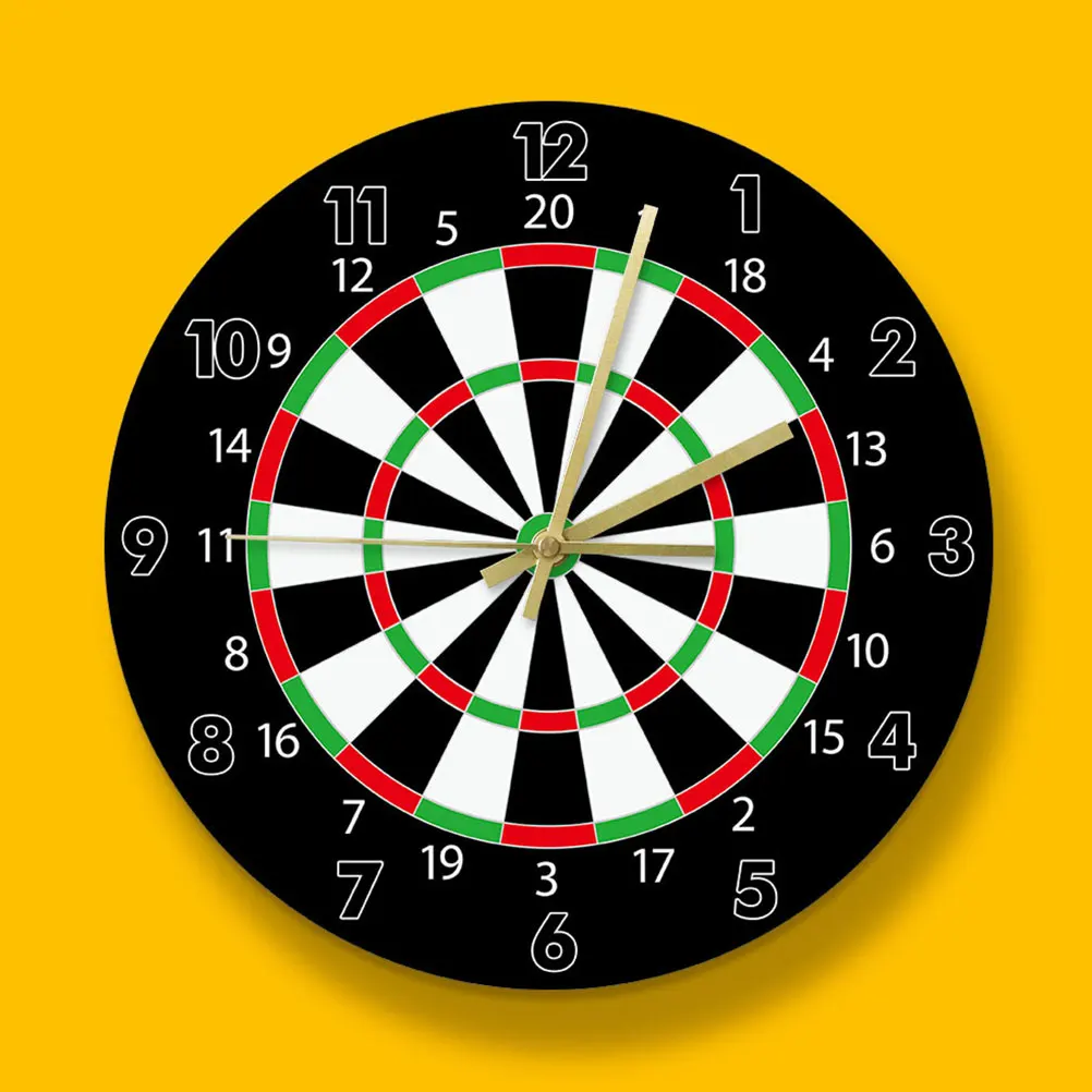 

Darts Wall Clock Low Noise Black Living Room Vintage Hotel Decoration Large Silent Acrylic Modern Bedroom