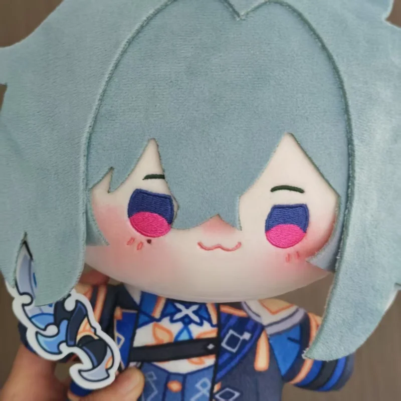 Fan-made Merch Genshin Impact Lohen Cute Cartoon Cotton Doll 25cm Nunu Body Printed Standing Plush Doll Collectible Toy Gift
