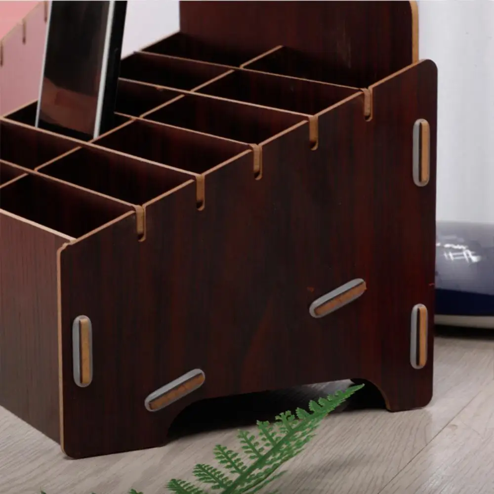 Creen Film Repair Tool Grid Multi-grid Mobile Phone 12/14 Grid For Office Home Classroom Storage Box Wood Storage Rack