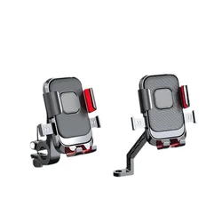 Bike Phone Holder Motorcycle Fast Locking Rotatable MTB Phone Mount Shockproof Phone Holder