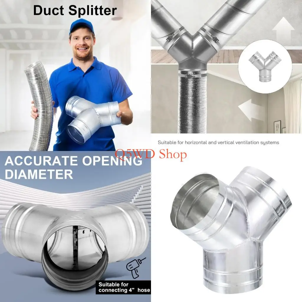Q5WD Smooth Inside Y Pattern Air Passage Pipe Union Engineered To Reduce Air Resistance In Outlet Systems