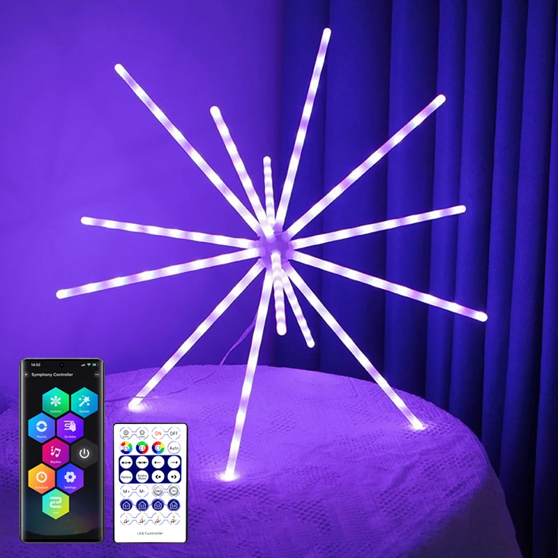 112LED/96 LEDs Smart Branch Lights, Atmosphere light with Bluetooth app and Remote control, for Party Car Theme Park festa Decor