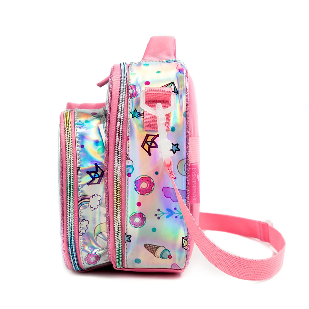 Lunch Box Bag for Gilrs Kids Unicorn Pattern Lunchbag Tote Oxford Lunch Bag Insulation Package Portable with Bottle Pocket 2022